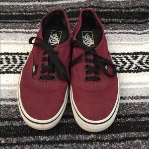 Maroon Vans